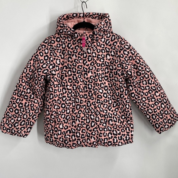 The Children's Place Other - The Children’s Place Animal Print Puffer Coat Water Resistant Full Zip Size M